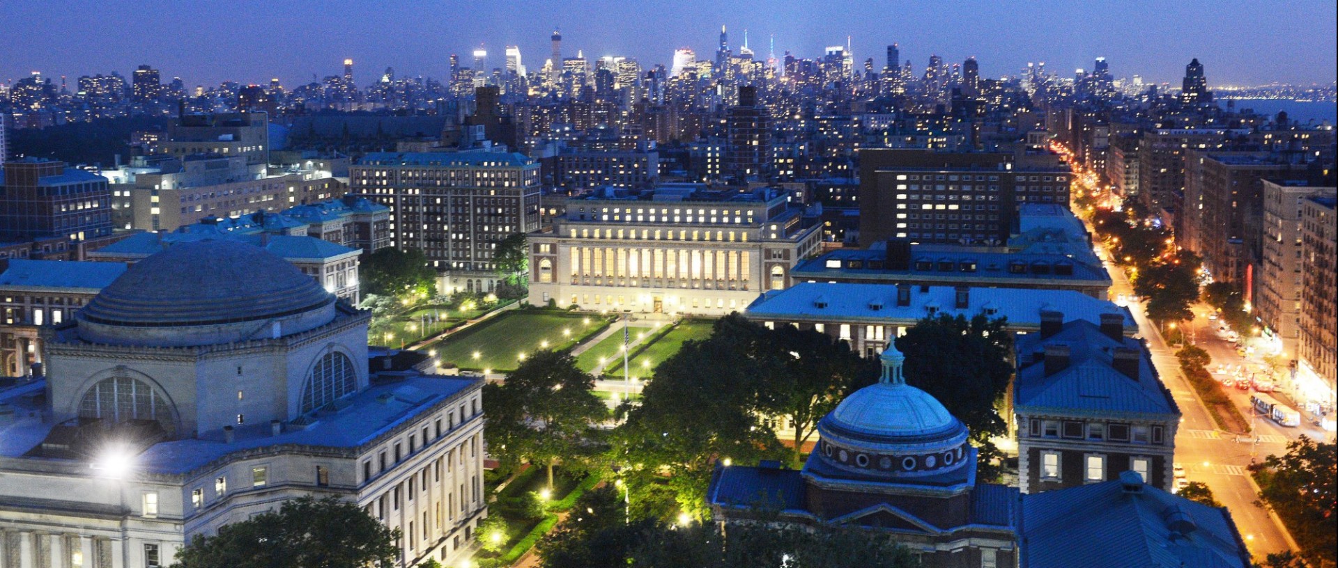 Columbia University Night Skyline
