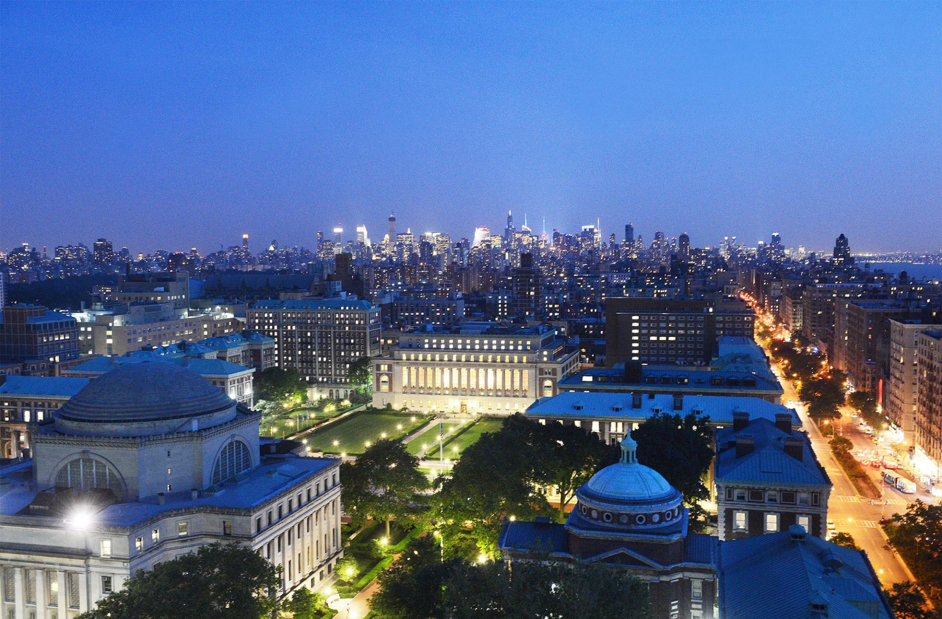 Aerial view of Columbia