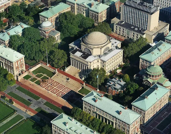 Aerial Shot of Columbia University Campus