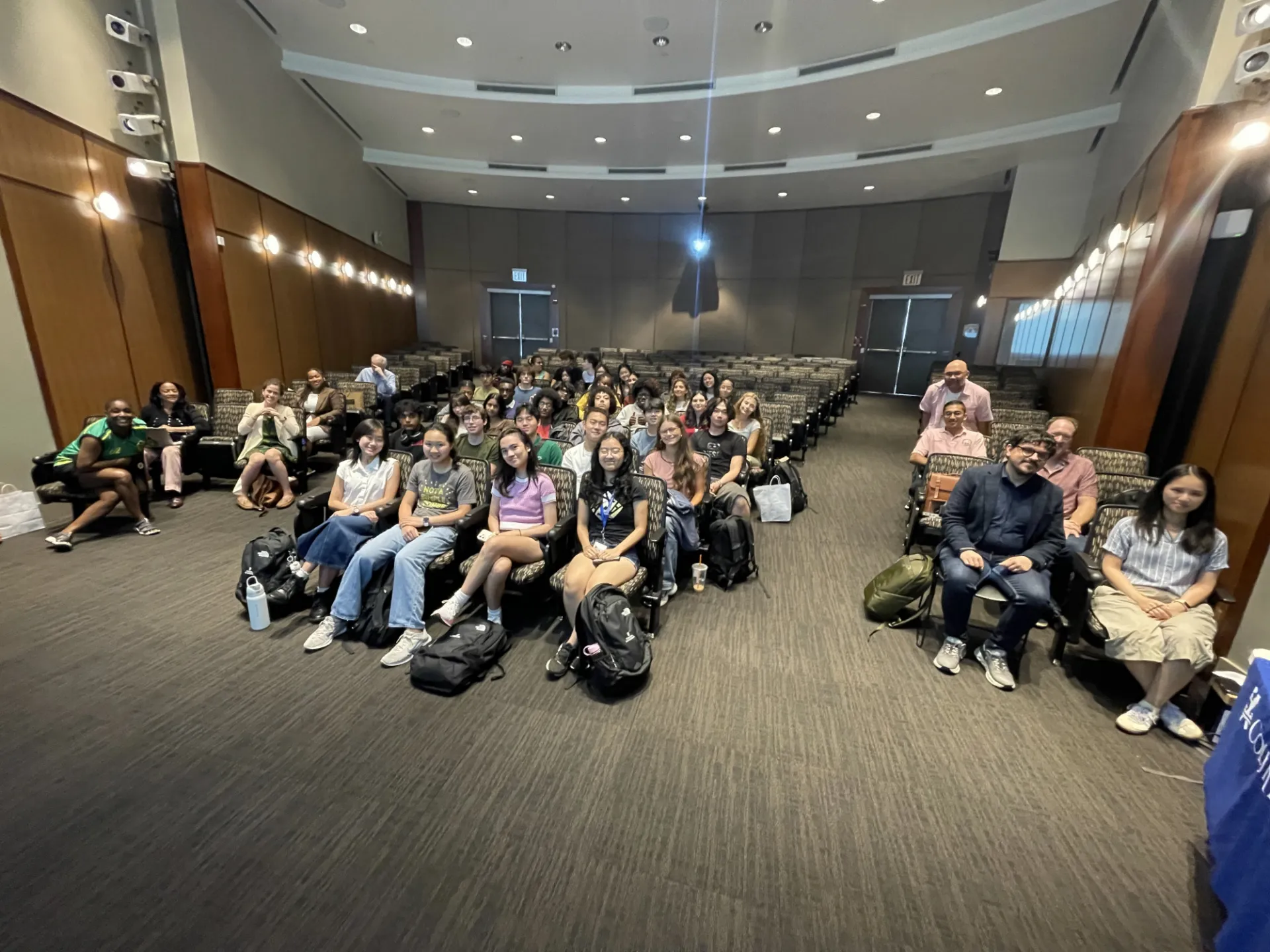 An auditorium with the 2026 CS3 RET participants and ENG high school researchers.