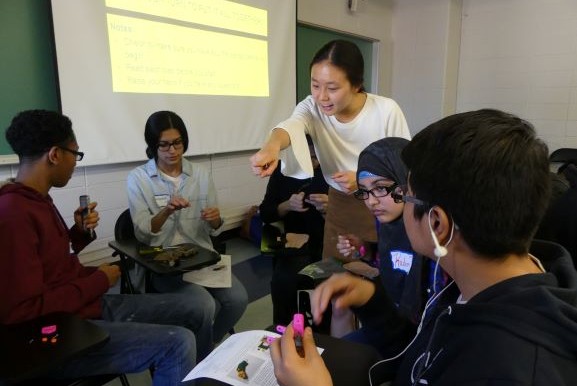 Science demonstration about adaptability. Photo Credit: Outreach Programs Staff STEM Academy
